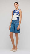 Staple The Label Cassia Denim Shorts - Mid Blue
