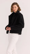 Staple The Label Tate Sherpa Jacket - Black