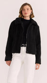 Staple The Label Tate Sherpa Jacket - Black