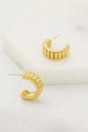 Alex Hoop Earrings - Gold