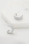 Alex Hoop Earrings - Silver