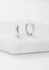 Bailey Huggie Earring - Silver