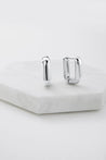 Eden Hoop Earrings - Silver