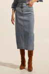 Accord Skirt - Washed Denim