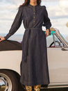 Snapshot Dress - Dark Denim
